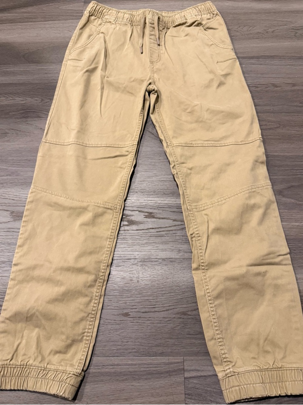 wonder nation Men's Khaki Drawstring Jogger Pants
